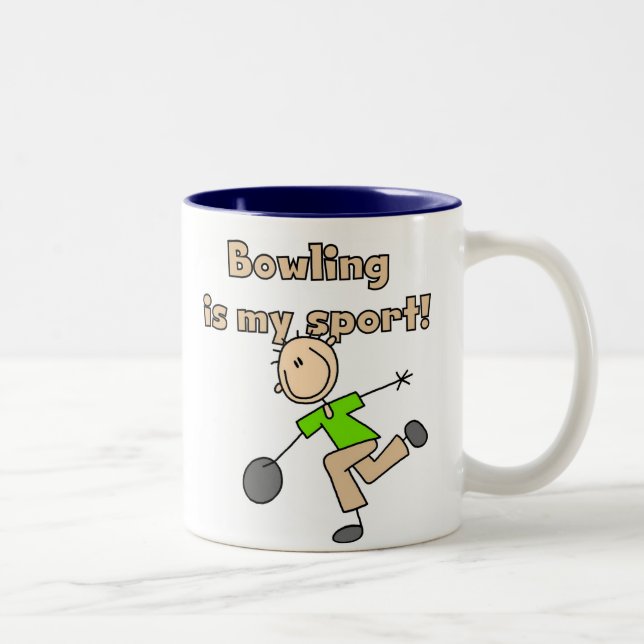 Bowling is my Sport Two-Tone Coffee Mug (Right)