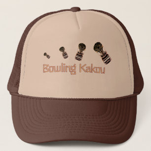 Bowling Kakou Bouncing Tiki Heads Trucker Hat