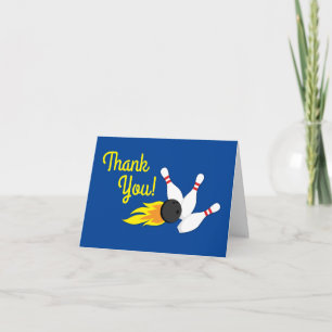 Bowling Kids Birthday Party Cute Sports  Card