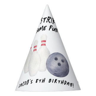 Bowling Kids Birthday Party Hat