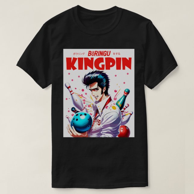 Bowling Kingpin T-Shirt (Design Front)