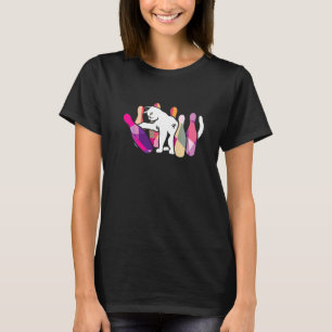 Bowling Kitty Cat Breeder Bowler Strike Furry Pet T-Shirt