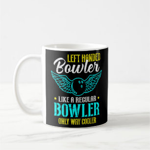 Bowling Left Handed Ten Pin Bowling Coffee Mug