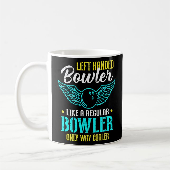 Bowling Left Handed Ten Pin Bowling  Coffee Mug (Left)