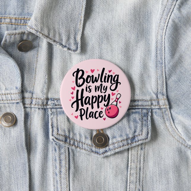 Bowling Lover Cute Retro Aesthetic Sports Design 7.5 Cm Round Badge (In Situ)