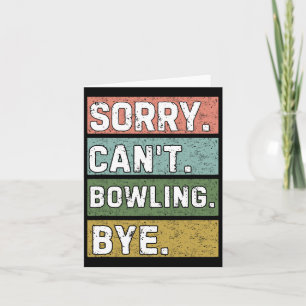 Bowling Lovers Card