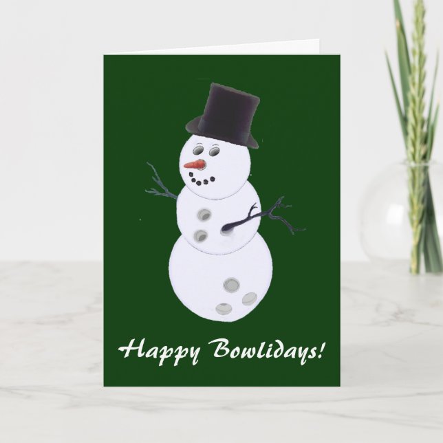 Bowling Lovers Christmas Cards (Front)