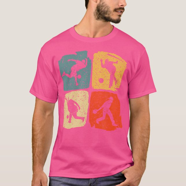 Bowling Men Bowler Bowling Ball T-Shirt (Front)