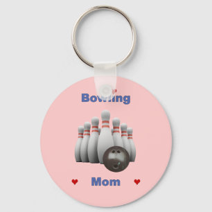 Bowling Mom Key Ring