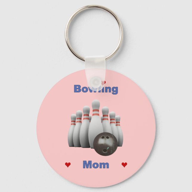 Bowling Mom Key Ring (Front)