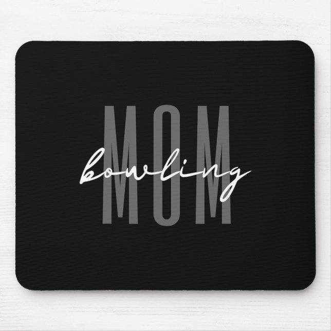 Bowling Mum Bowling Mama Mother’s Day  Mouse Mat (Front)