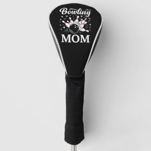 Bowling Mum Heart Pins Funny League Mothers Day Golf Head Cover