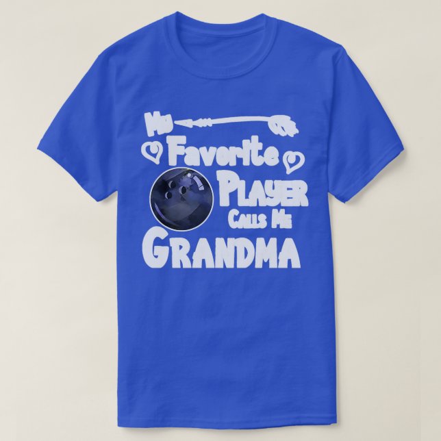 Bowling My Favorite Player Calls Me Classic TShirt (Design Front)