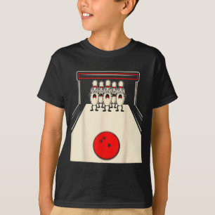 Bowling N Ed Ns Funny Bowler Player Kids Boys Men  T-Shirt