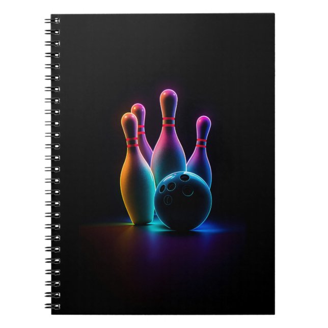 bowling neon notebook (Front)