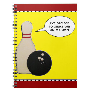 Bowling Novelty Gifts Notebook