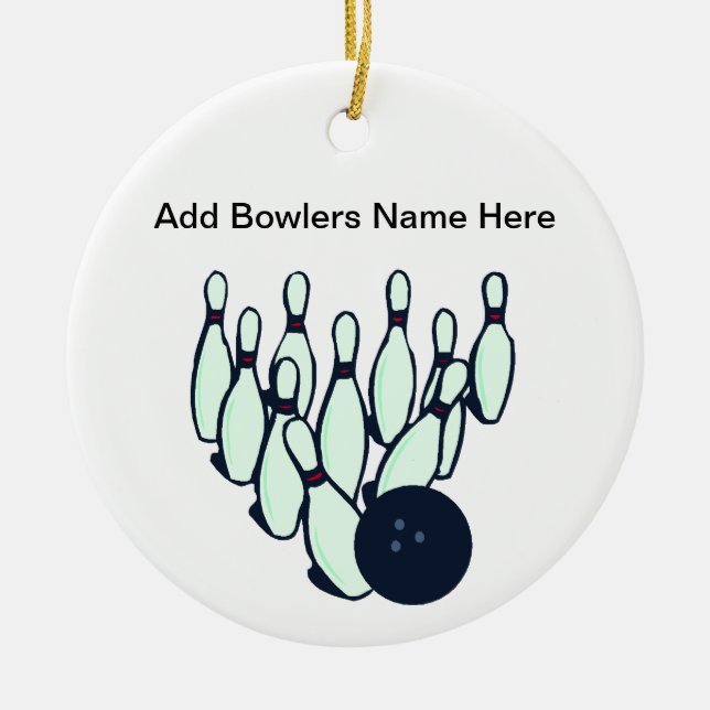 Bowling Ornament (Front)