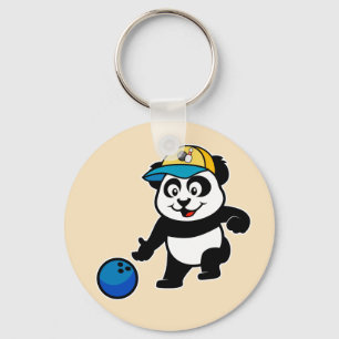 Bowling Panda Key Ring