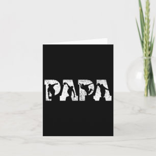 Bowling Papa Bowling Men Father's Day Vintage Card