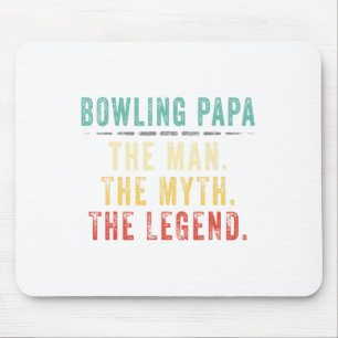 Bowling Papa Fathers Day Gift  Mouse Mat