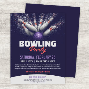 Bowling Party Event Flyer Template