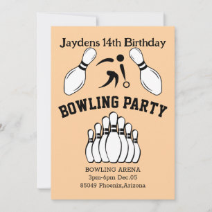 Bowling Party Invitation