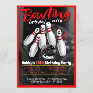 Bowling Party Invitation