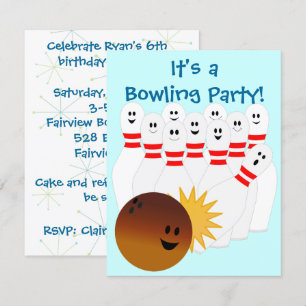 Bowling Party Invitation