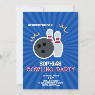 Bowling Party Invitation 4
