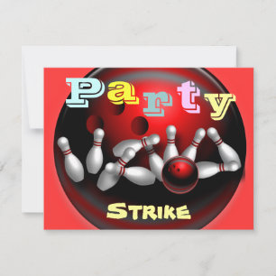 Bowling Party Invitations