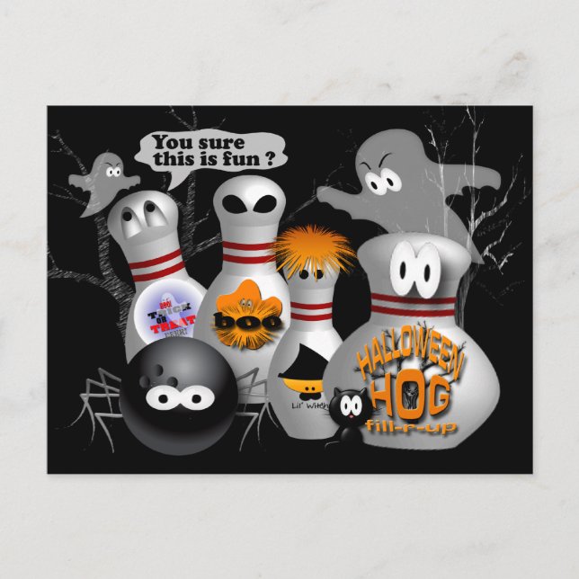 Bowling Party Invitations Customisable (Front)