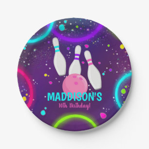 Bowling Party Paper Plates