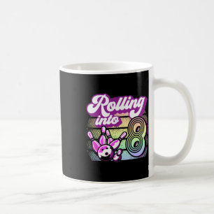 Bowling Party Rolling Into 8 Bowling Birthday Coffee Mug