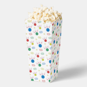 Bowling Pattern Popcorn Favour Box