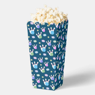 Bowling Pattern Popcorn Favour Box