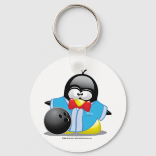Bowling Penguin Key Ring