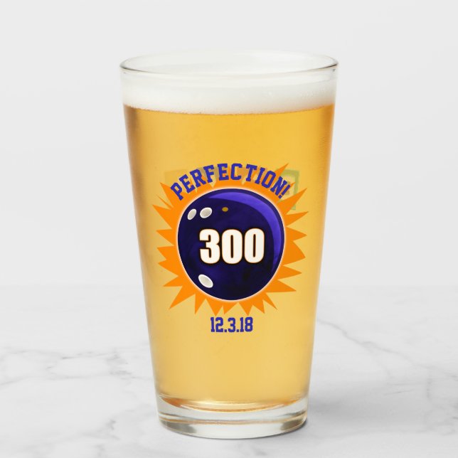 Bowling Perfection Glass (Front Filled)