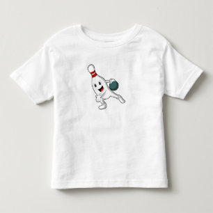 Bowling pin at Bowling with Bowling ball Toddler T-Shirt