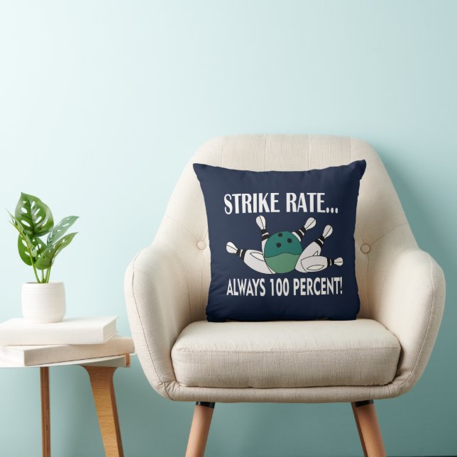 Bowling Pin Ball Strike Team  Cushion (Chair)