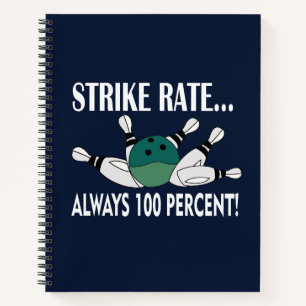Bowling Pin Ball Strike Team  Notebook