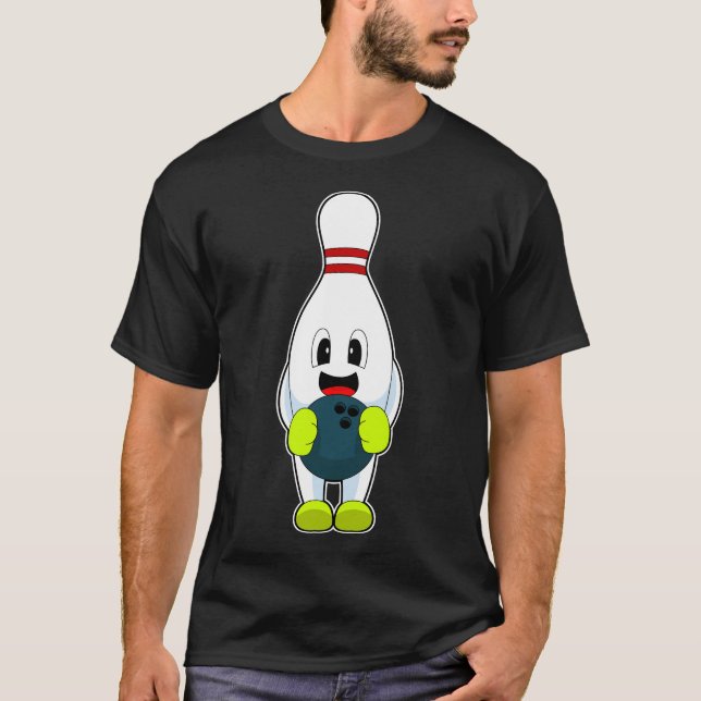 Bowling pin Bowling Bowling ball T-Shirt (Front)