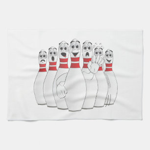 Bowling Pin Crying Towel Cartoon