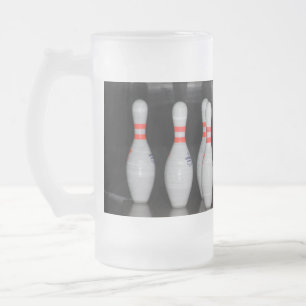 Bowling Pin Frosted Mug