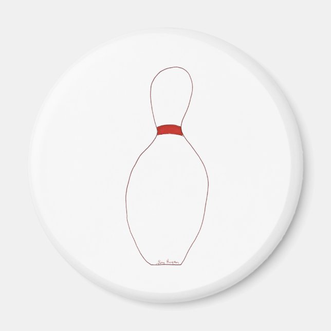 Bowling Pin Magnet (Front)