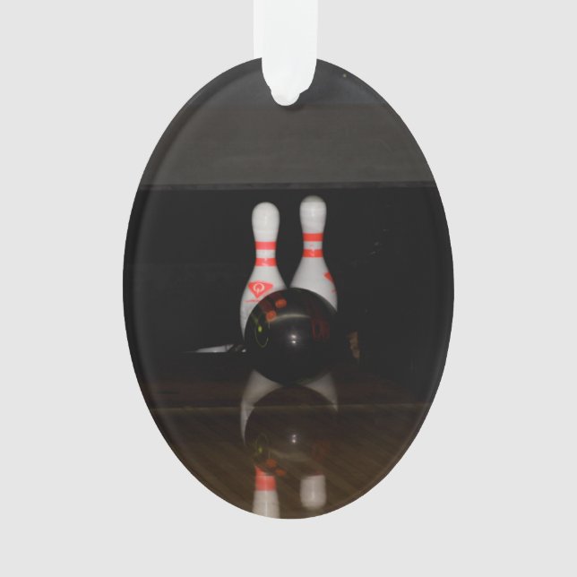 Bowling Pin Ornament (Front)