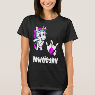 Bowling Pin Unicorn Bowling Team Strike Bowling Bo T-Shirt