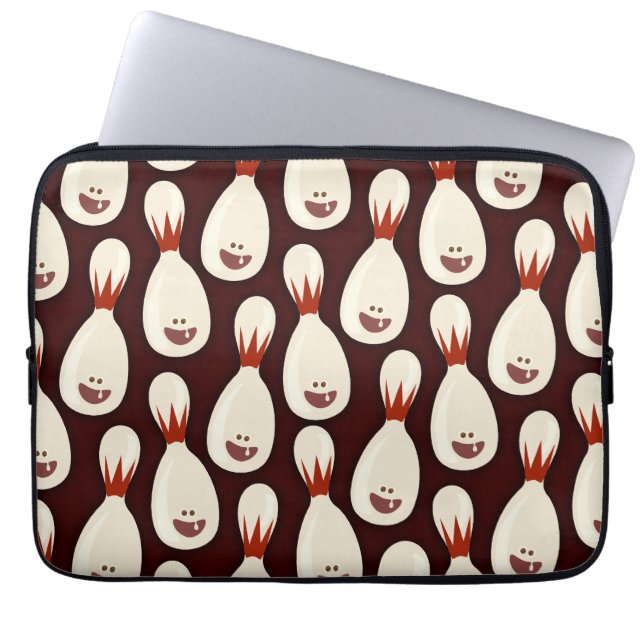 Bowling Pinhead Fun Laptop Sleeve (Front)