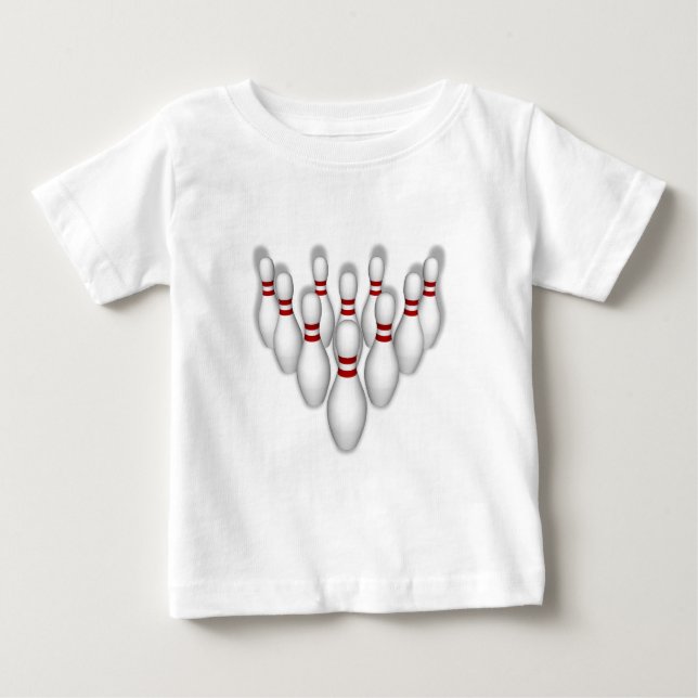 Bowling Pins: 3D Model: Baby T-Shirt (Front)