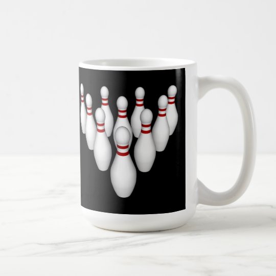 Bowling Pins 3D Model Coffee Mug Zazzle.co.uk