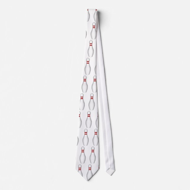 Bowling Pins: 3D Model: Custom Necktie: Tie (Front)